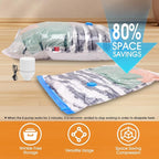 AROIC 50 Pack Vacuum Storage Bags, 5 Sizes + 2 Roll-up Space Saver Vacuum - Image 5