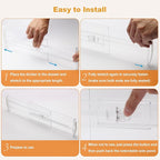 4 Pack Drawer Dividers for Clothes, Baby Clothes, Toiletries - Image 9