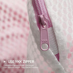 COMLIFE Set of 2 Delicates Honeycomb Mesh Laundry Bag, Use YKK Zipper, - Image 3