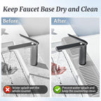 PoYang 24 inch Faucet Mat for Kitchen Sink Splash Guard, 7° Slope Silicone Sink - Image 7