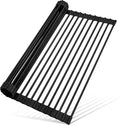 MERRYBOX 20.5" x 13" Roll Up Dish Drying Rack Silicone Wrapped Over The Sink by MERRYBOX