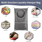 Hanging Laundry Hamper, Over The Door Laundry Hamper, Mesh Hanging Laundry Bag - Image 7