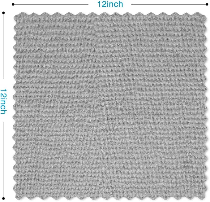 Orighty Grey Microfiber Cleaning Cloth, 150 Pack Highly Absorbent Cleaning - Image 4