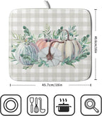 Fall Colorful Pumpkin Dish Drying Mat - Image 2
