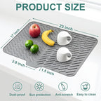 Silicone Dish Drying Mat 23x17 Multiple Usage, Easy clean, Eco-friendly - Image 3