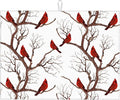 Winter Cardinal Birds Microfiber Dish Drying Mat by Unknown