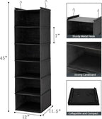 MAX Houser 6 Tier Shelf Hanging Closet Organizer, Closet Hanging Shelf - Image 3