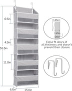 ULG 2 Pack 5-tier Over the Door Organizer Light Gray - Image 2