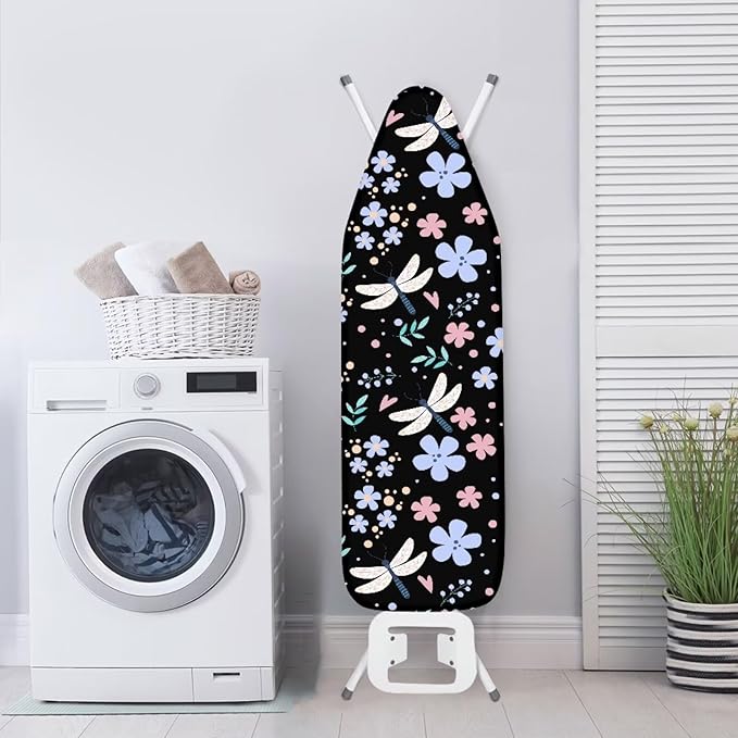 Dragonfly Flowers Ironing Board Cover Thick Soft Ironing Board Protector - Image 4