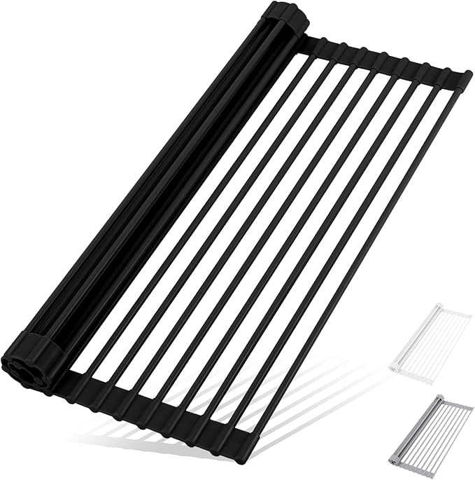 Roll Up Dish Drying Rack Over The Sink Kitchen Roll Up Sink Drying Rack by HANZENMA