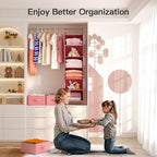 Pipishell Hanging Closet Organizer 6-Shelf, Hanging Shelves - Image 7