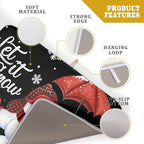 Let It Snow Dish Drying Mat, Winter Dish Drying Mat - Image 4