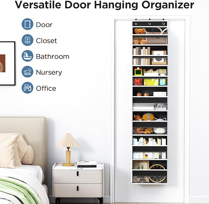 Over The Door Organizer, 7 Tier Door Hanging Organizers - Image 7