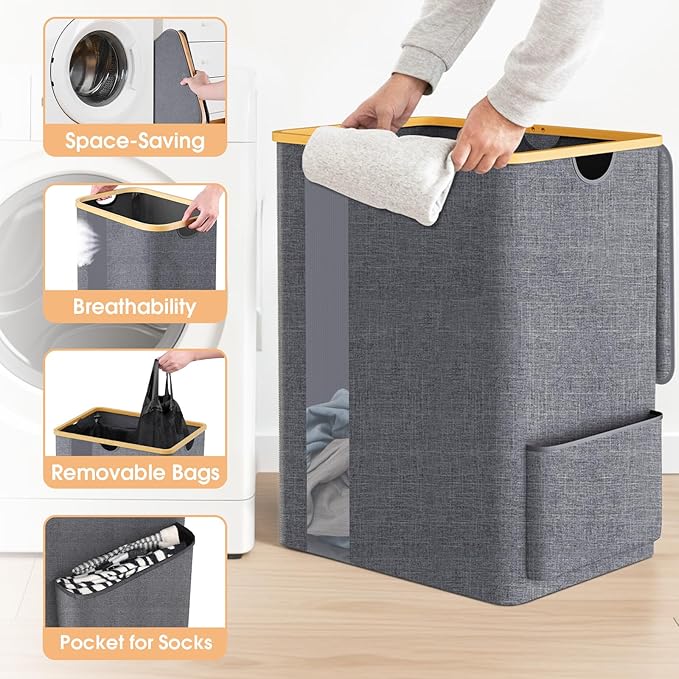 Laundry Basket Clothes Hamper - Image 4