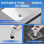 Sink Stopper Hair Catcher, Pop-up Sink Drain Strainer - Image 6