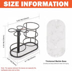 HarJue Toothbrush Holder Stand for Bathroom, Metal Toothbrush Organizer - Image 2
