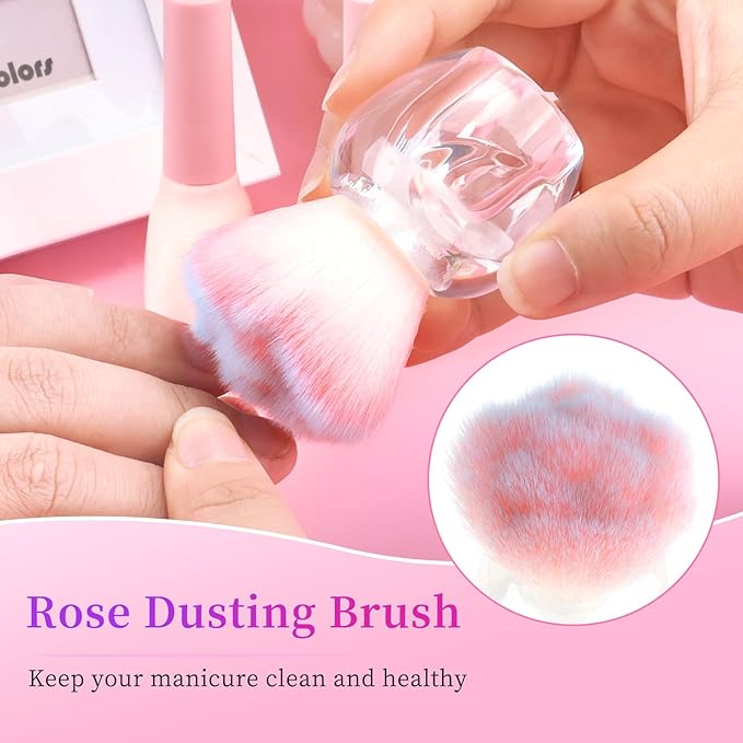 BQAN Nail Dust Brush Nail Art Dust Powder Remover Brush Nail Arts Dust Cleaner - Image 6