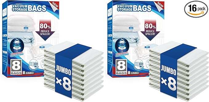TAILI 16 Pack Vacuum Storage Bags by TAILI