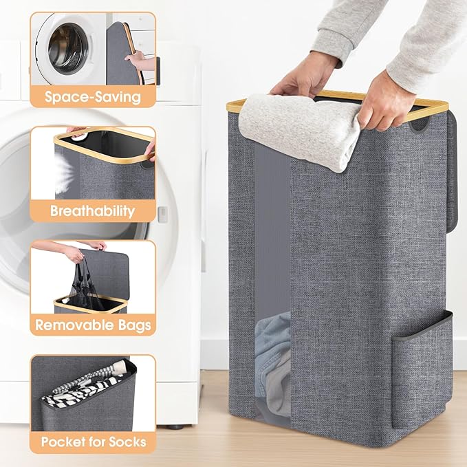 Laundry Basket Clothes Hamper - Image 4