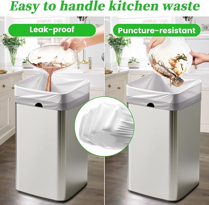 Trash Bags 15 Gallon Tall Kitchen Drawstring Garbage Bags, Fit 13-15 Gal Bins - Image 5