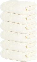 Tens Towels Pack of 6 Hand Towels, 100% Cotton, Lighter Weight, Quick to Dry by TensTowels