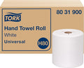 Tork Paper Hand Towel Roll White H80, 100% Recycled Fiber, 6 Rolls x 800 ft by Tork
