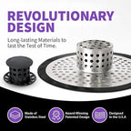 ShowerShroom SHSULT755 Ultra Revolutionary Shower Hair Catcher Drain Protector - Image 6
