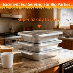 Aluminum Foil Pans with Lids 9x13 Disposable – Half Size Aluminum Foil Heavy - Image 7