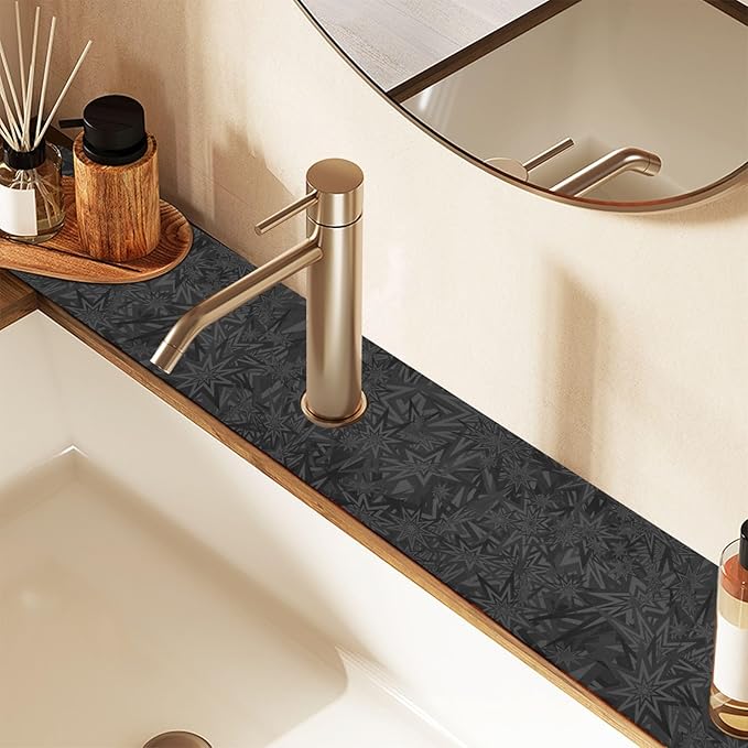 Kitchen Sink Splash Guard 1 PC 30 Inch Sink Faucet Mat Splash Guard - Image 7
