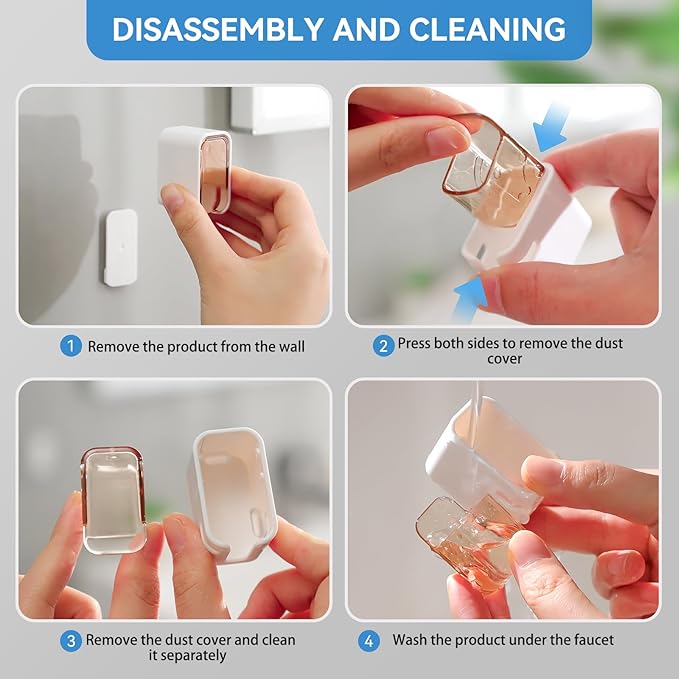 Toothbrush Holders for Bathroom【Innovation Single Slot Design】 2PCS Toothbrush - Image 7