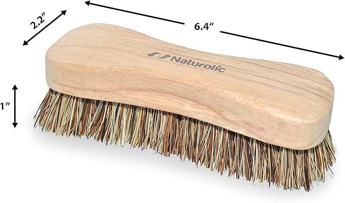 All-Natural Wooden Scrub Brush Set | Wooden Handle | Tampico and Palmyra - Image 7