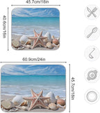Starfishes Beach Seashells Dish Drying Mat - Image 3