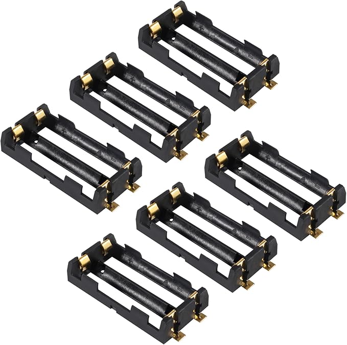 6pcs 18650 Battery Holder 2 Slot 3.7V 18650 Battery Clip Holder Box Storage Case - Image 6