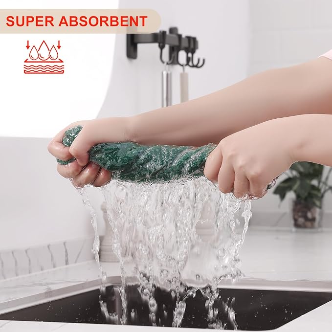 Kitinjoy 100% Cotton Waffle Weave Kitchen Hand Towels - Image 3