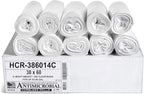 Aluf Plastics High Density Trash Bags, 60 Gallon, 14 Micron, by AlufPlastics