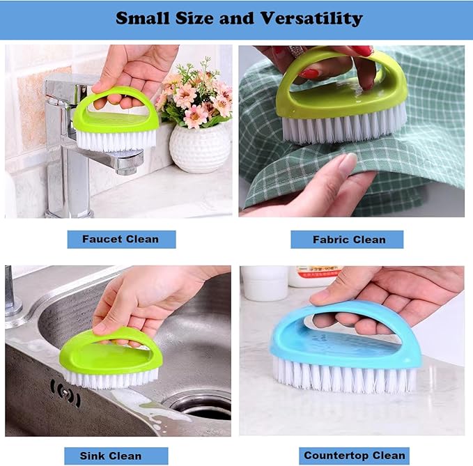 2 Pack Scrubbing Brushes for Cleaning, Heavy Duty Scrub Brush Nylon Stiff - Image 5