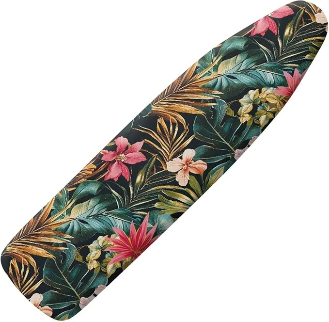 Leaves Floral Ironing Board Covers Standard Stylish Washable Ironing Board by Darisoco