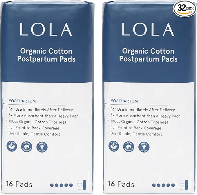LOLA Organic Cotton Postpartum Pads by LOLA