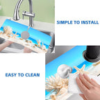 Tropical Beach Seashells Kitchen Sink Splash Guard Absorbent Fast Drying Mat - Image 5