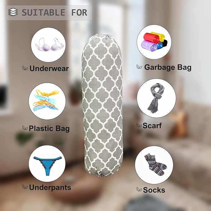 SYIPO Wall Mount Plastic Bag Organizer, Shopping Bags Carrier, Washable Large - Image 5