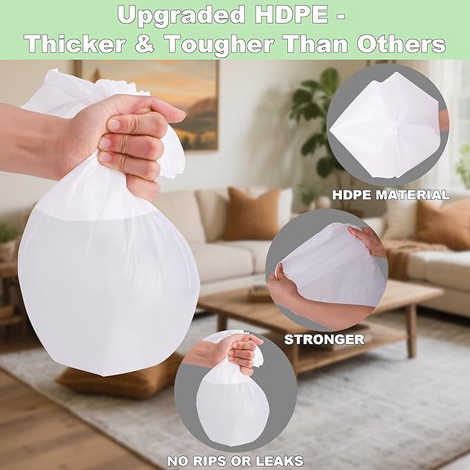 TECHSHARE 4 Gallon Small Trash Bags - Image 2