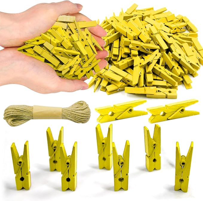 Clothes pins Yellow by SETNDTS