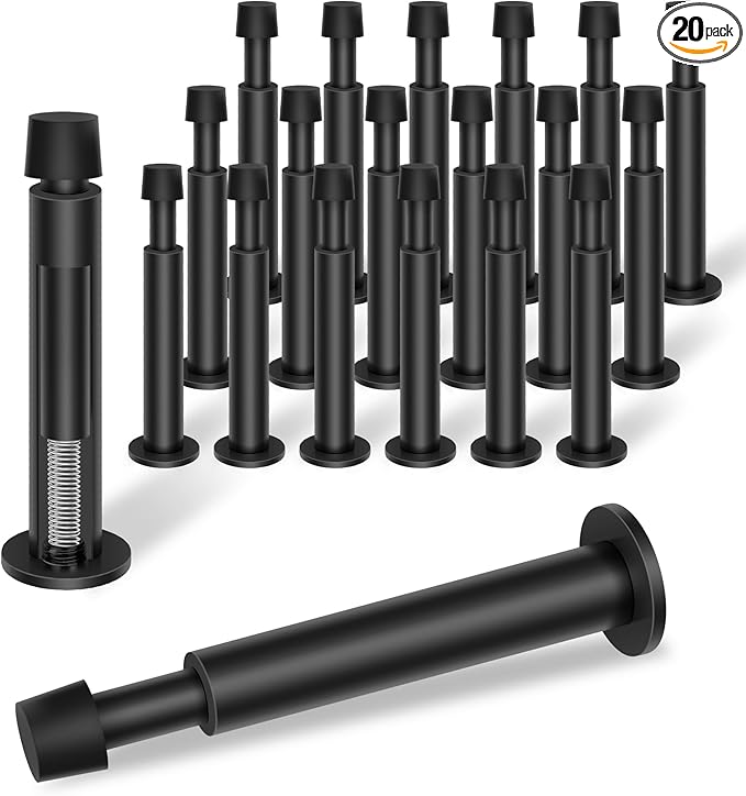 KOLAKO 20 Pack Black Door Stops by KOLAKO
