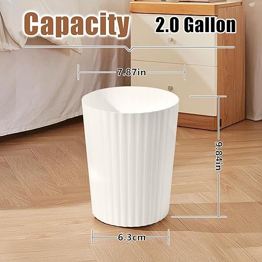 Versatile 2 Gallon Plastic Trash Can - Image 2