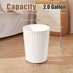 Trash Can - Small Waste basketbin - 2 Gallon- - Image 2