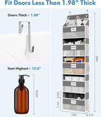 Over The Door Organizer Hanging, 2 Pack 5 Shelf Behind The Doors Storage - Image 2