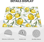 Lemon Dish Drying Mat 18x24 For Kitchen Counter Absorbent Microfiber Dishes Pad - Image 3