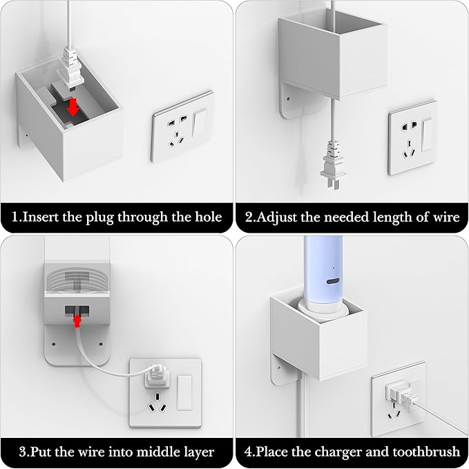 Linkidea Wall Mount Electric Toothbrush Charger Holder - Image 6