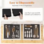 Lifewit Utensil Organizer for Kitchen Drawer, Expandable Cooking Silverware Tray - Image 5