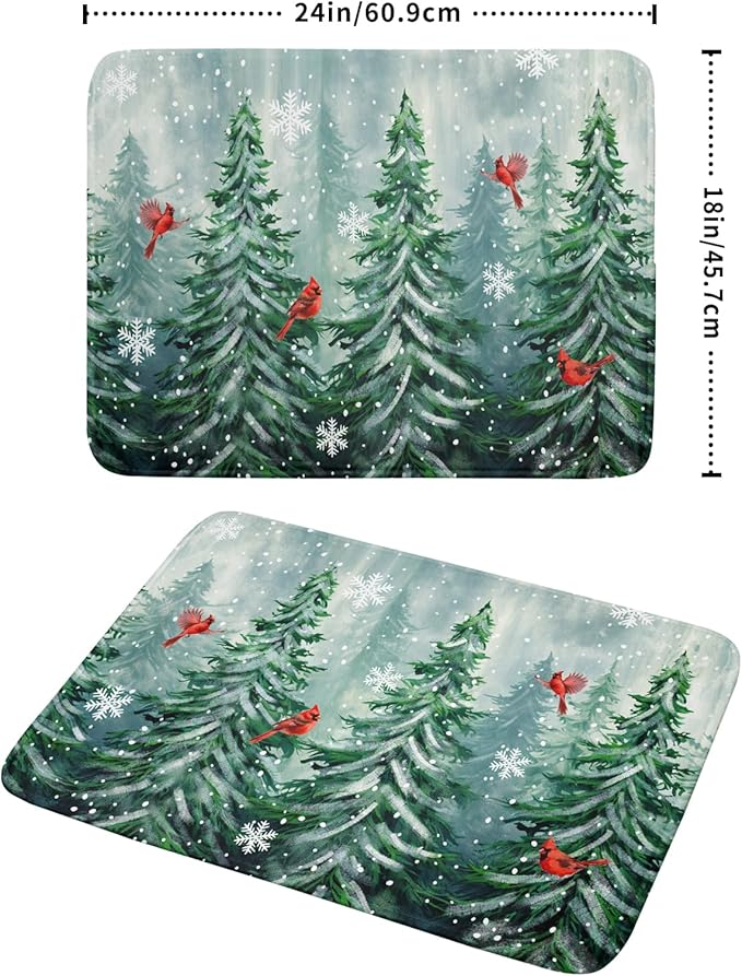 Winter Pines Tree Dish Drying Mats - Image 2